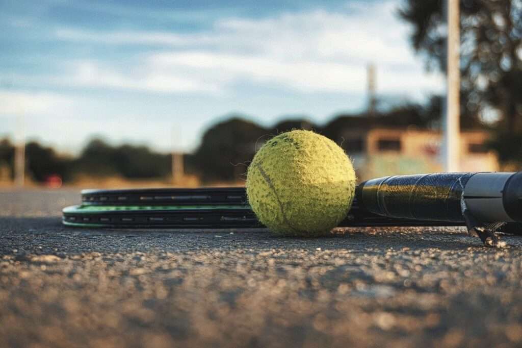 tennis, ball, paddle